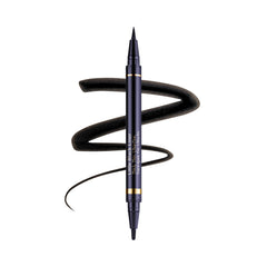 Estée Lauder liner front view showing dual-ended design and compact benefit