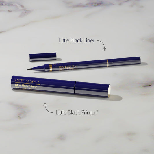 Estée Lauder wedge tip close-up demonstrating versatile thin or thick lines
