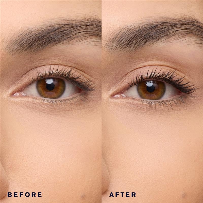 Estée Lauder mascara applied on lashes demonstrating length and hold