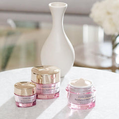 Estée Lauder cream on hand demonstrating easy spread and hydration benefits
