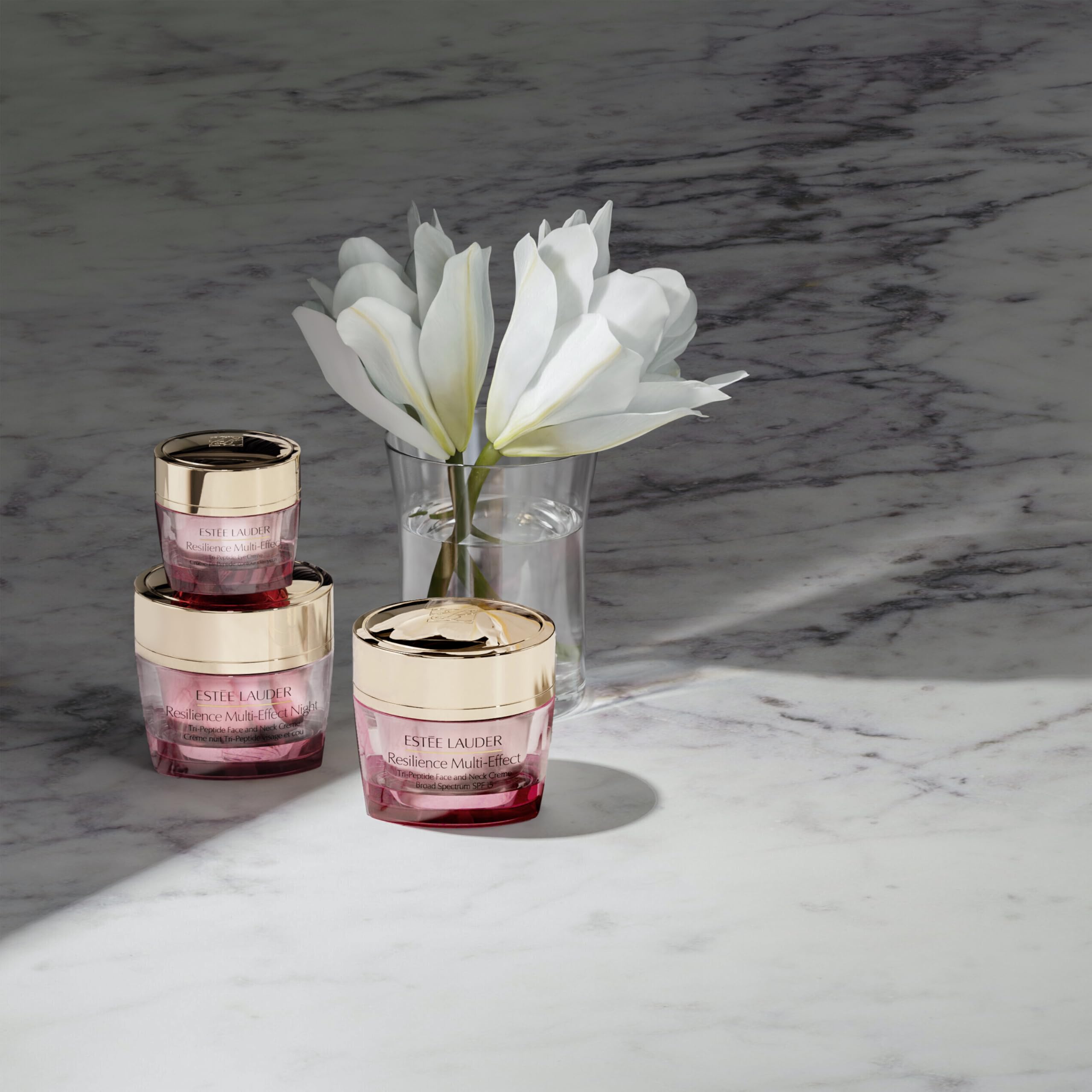 Estée Lauder applied to neck illustrating firming and smoothing benefit