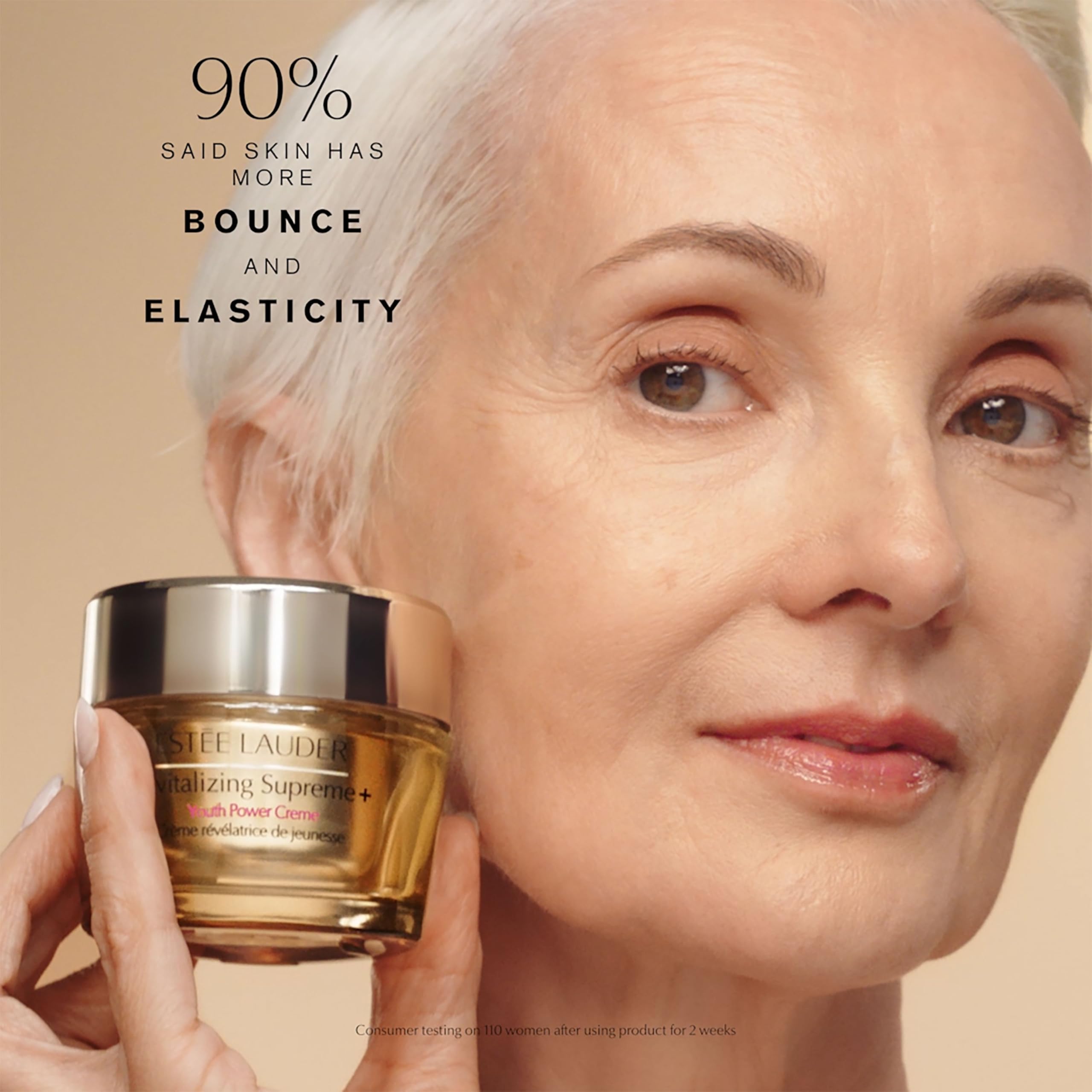 Estée Lauder open jar texture close-up showing rich cream that hydrates skin