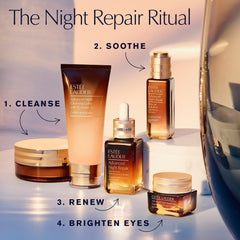 Estée Lauder cleanser used before serum showing improved serum absorption benefit