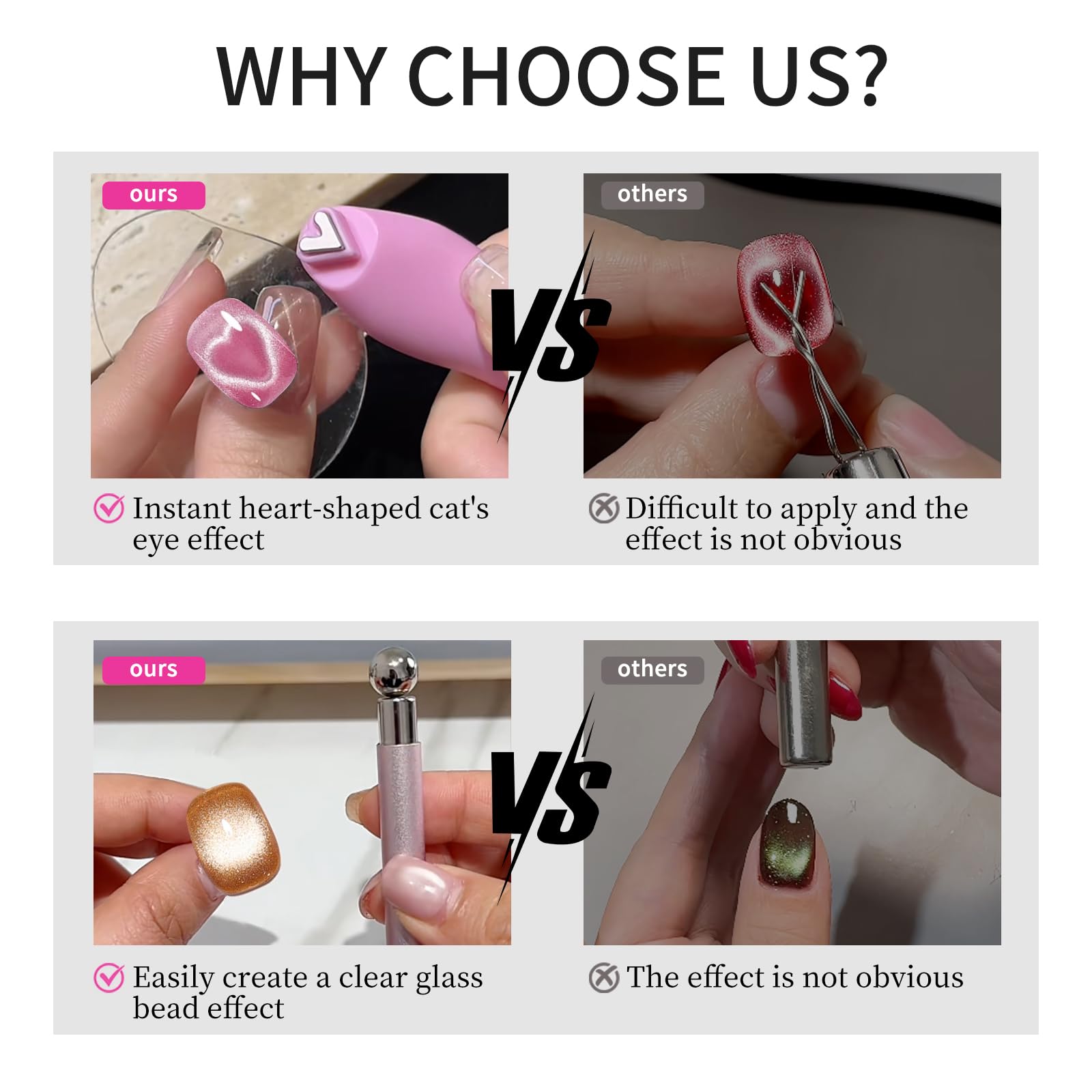 ESUOHYM double-ended flower magnetic pen detail, creates petal shapes and fine lines