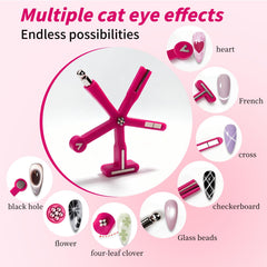 ESUOHYM dual-angle French magnet side view for narrow and wide tips