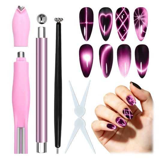 ESUOHYM front packaging displaying full cat eye magnet kit, ideal for beginners