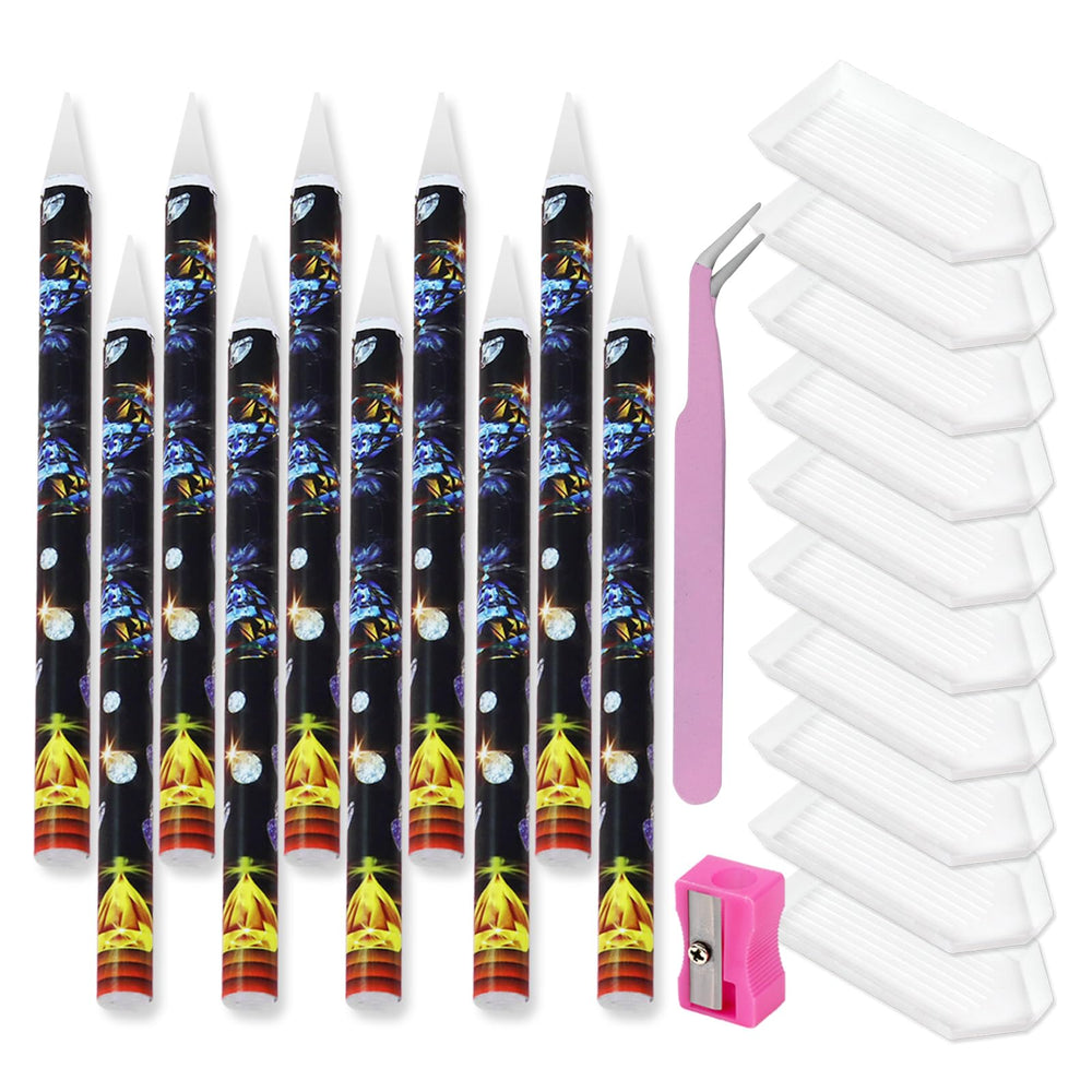 ESUOHYM front packaging showing full rhinestone tool kit for easy crafting