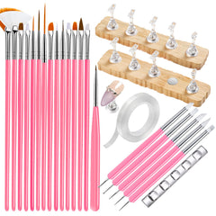 ESUOHYM front packaging showing full nail art kit and benefits