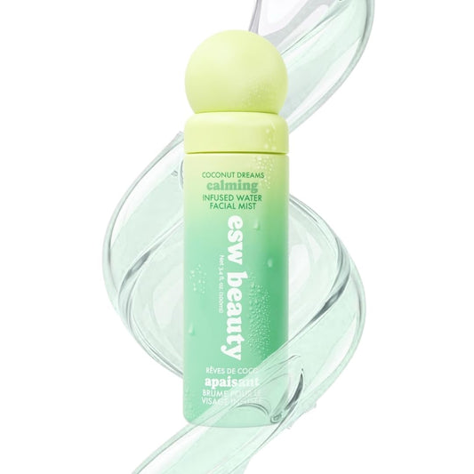 ESW Beauty front bottle view showing product and hydration benefits