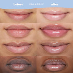 ESW Beauty gloss applied on lips in natural light for instant shine and hydration