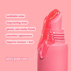 ESW Beauty product size next to fingers showing portable tube for on-the-go touchups