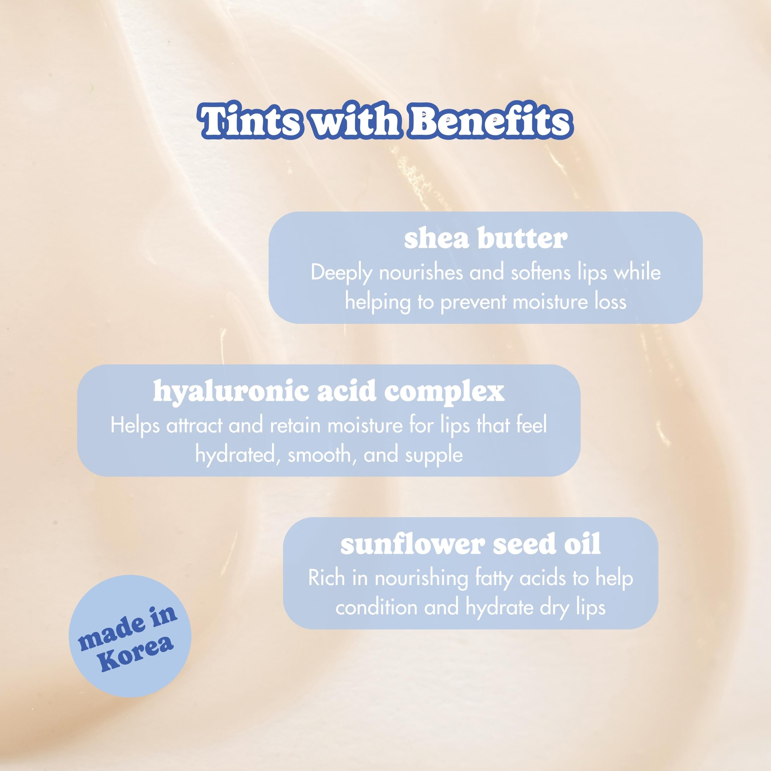 ESW Beauty ingredient flatlay with shea butter, hyaluronic acid, white pitaya, coconut