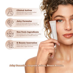ESW Beauty applying balm to lips showing smooth finish and immediate comfort benefit