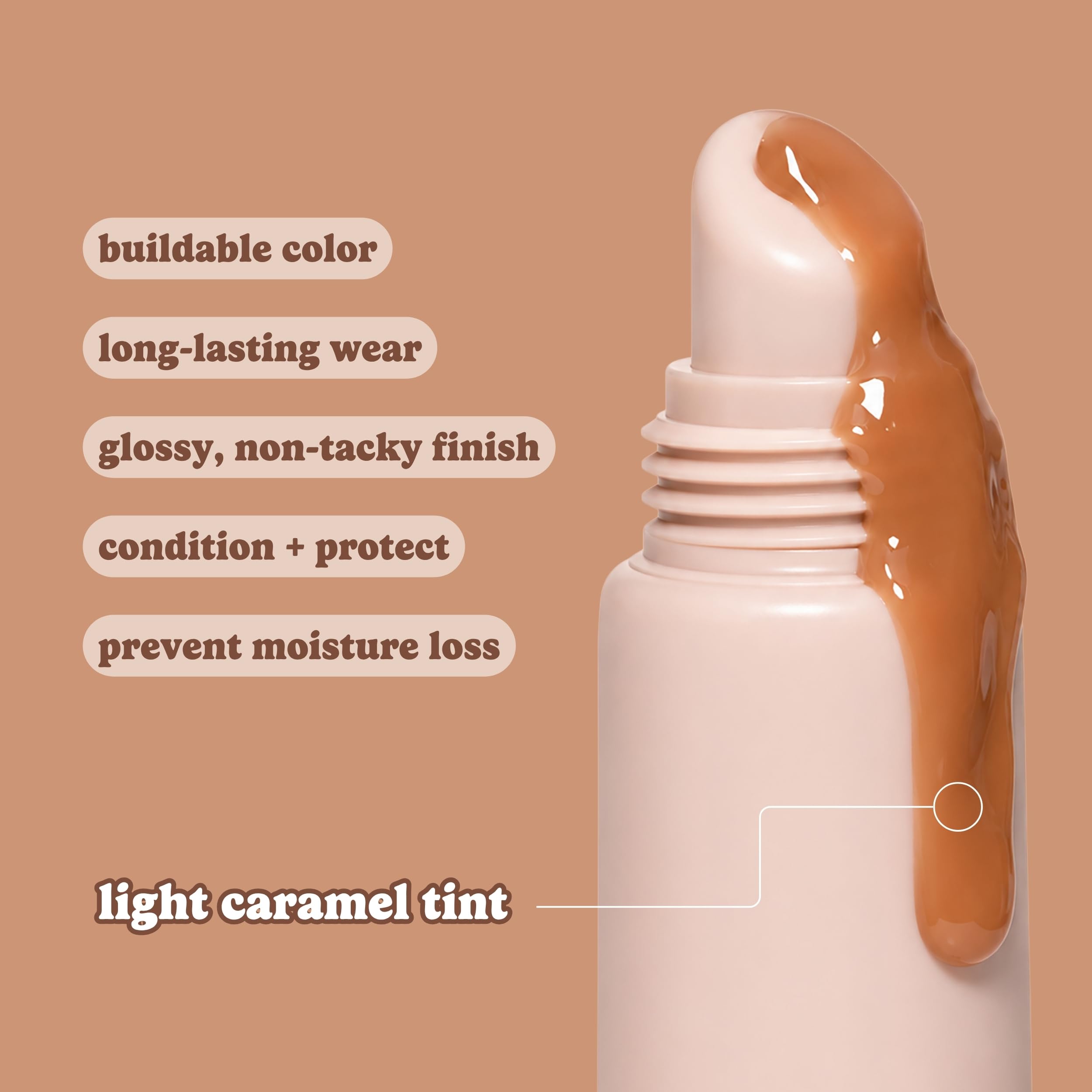 ESW Beauty lip treatment held in hand for size and portability benefit