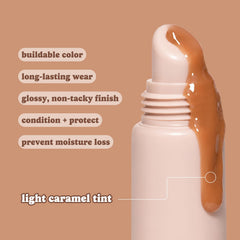 ESW Beauty lip treatment held in hand for size and portability benefit