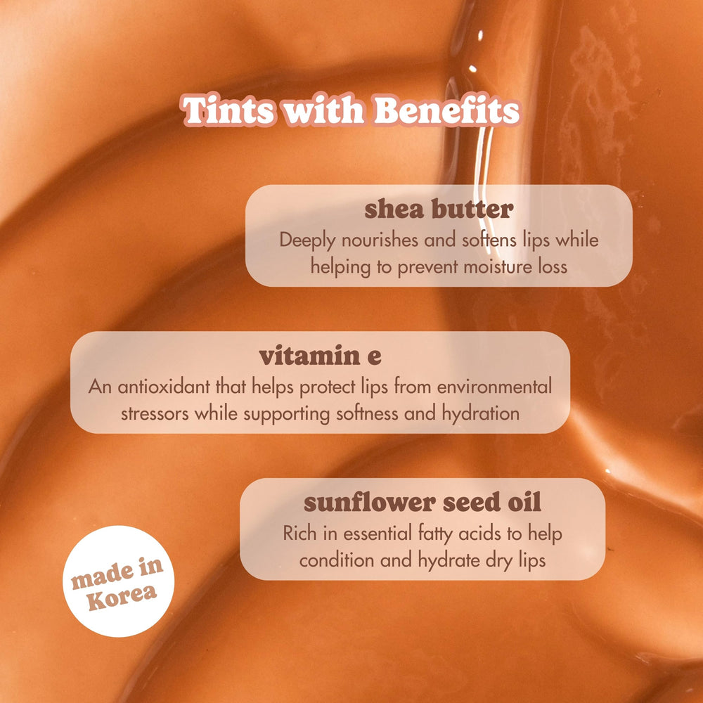 ESW Beauty swatches on skin demonstrating buildable caramel tint benefit
