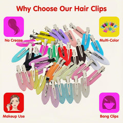 eswala clip holding bangs during makeup for crease-free result