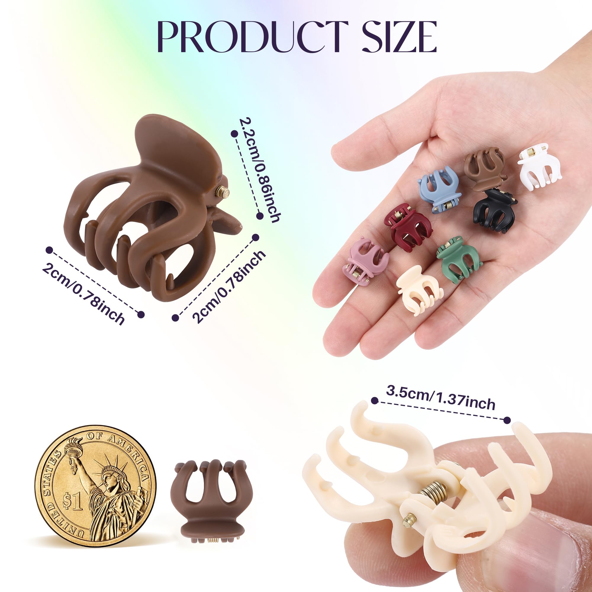 ETANEAR clips held in hand to show size and portability for on-the-go use