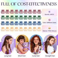 ETANEAR used in a half-up hairstyle showing comfortable all-day wear and neat hold