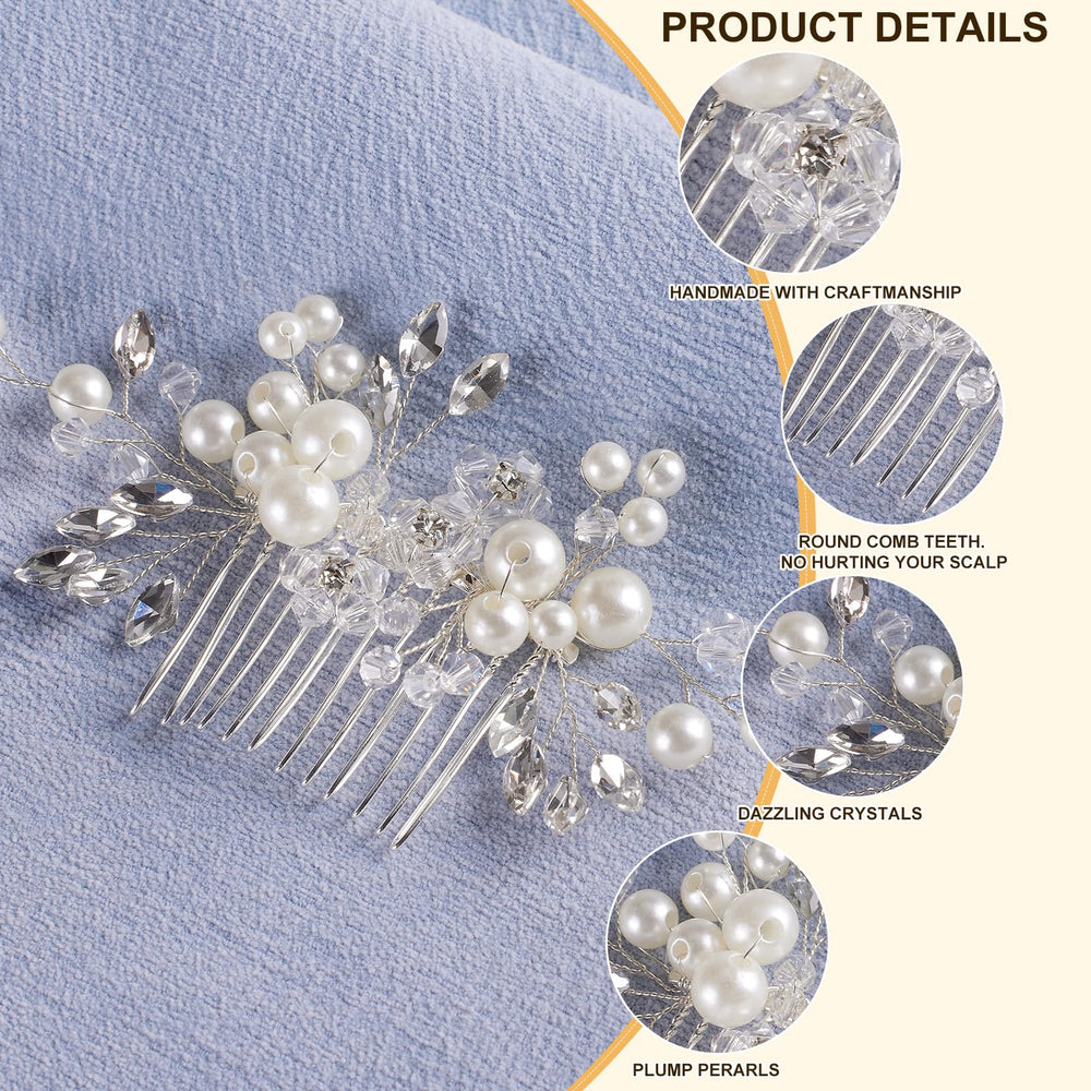 Etehup hair pins woven into a braid adding scattered sparkle and texture
