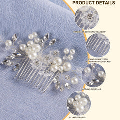 Etehup hair pins woven into a braid adding scattered sparkle and texture