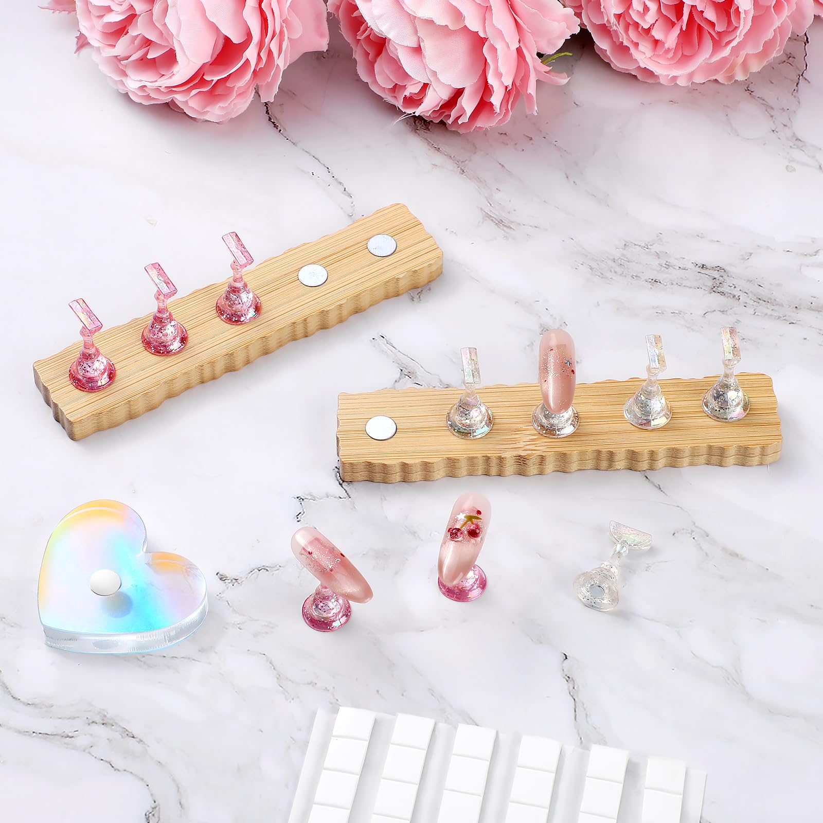Etercycle lifestyle desk setup illustrating travel-ready nail station