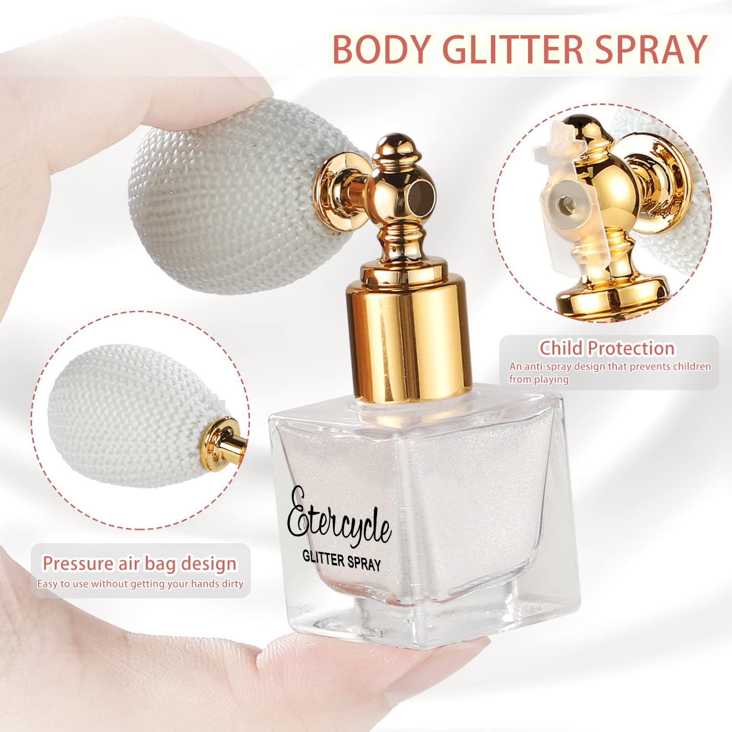 Etercycle nozzle close-up highlighting precise spray control benefit