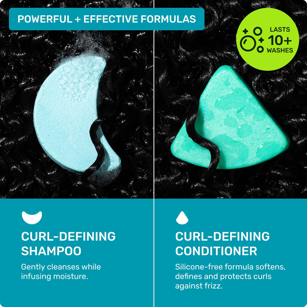 Ethique shampoo bar texture close-up highlighting gentle cleansing benefit
