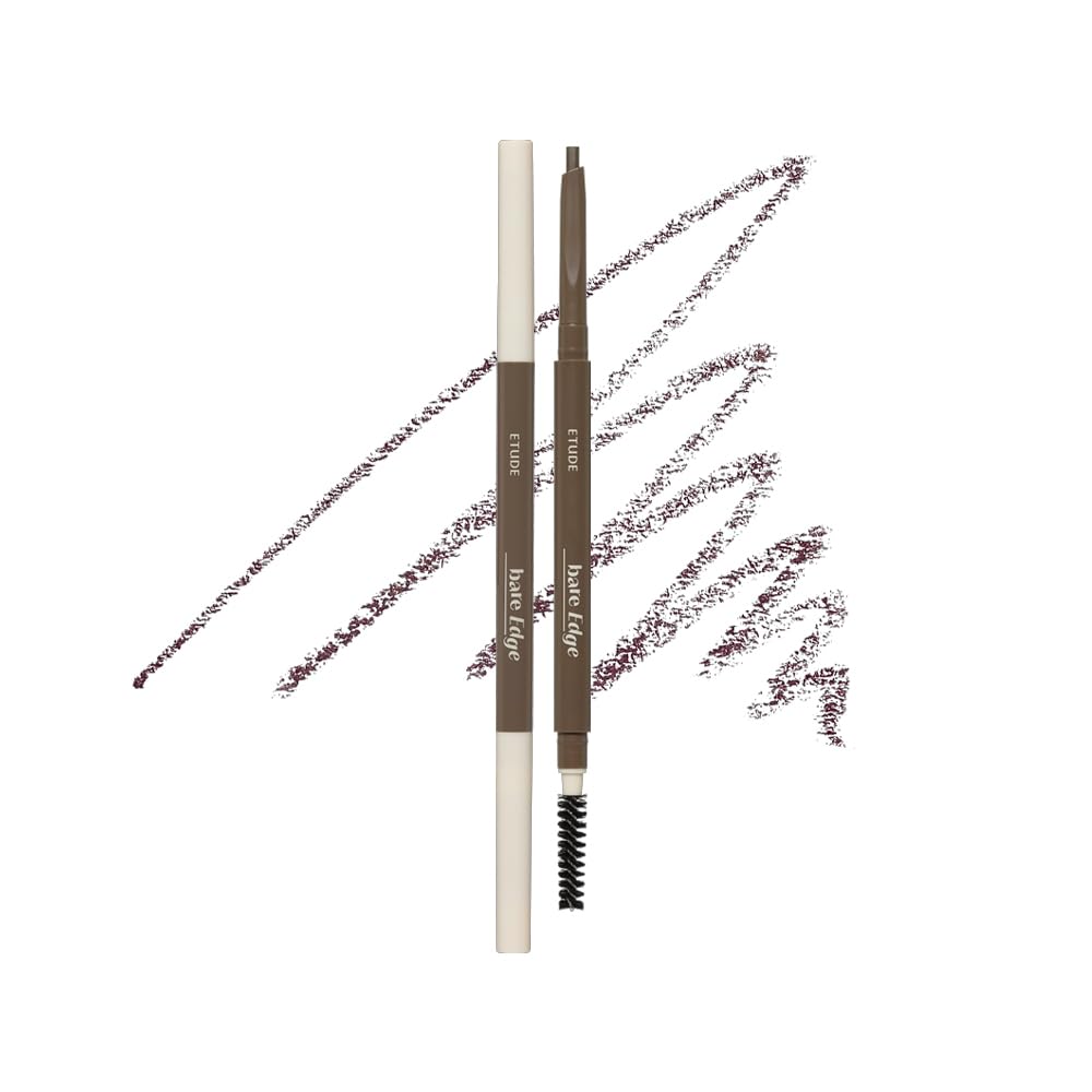 ETUDE bare edge brow pencil front packaging shows compact pencil and shade