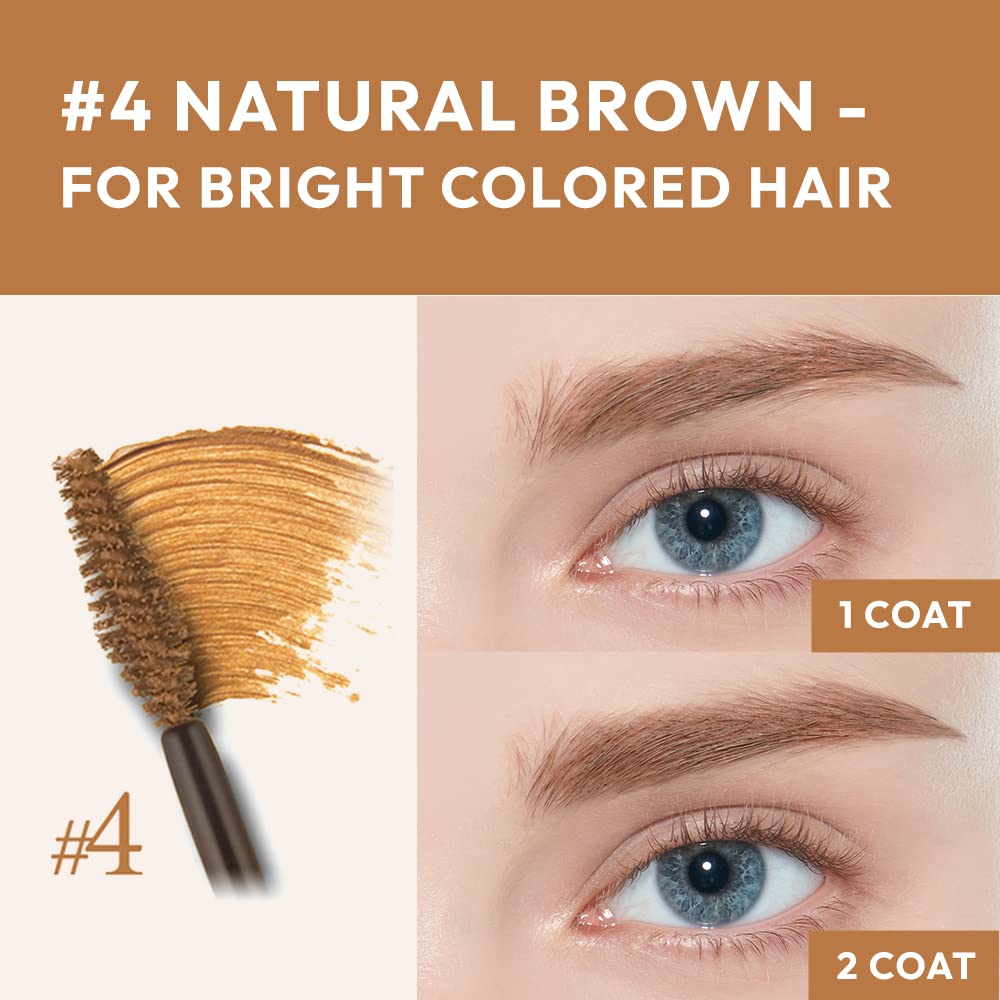 ETUDE applied on model eyebrows demonstrating natural three-dimensional finish