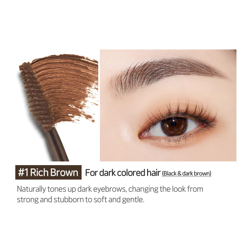 ETUDE wand bristles detail for precise application and hair separation