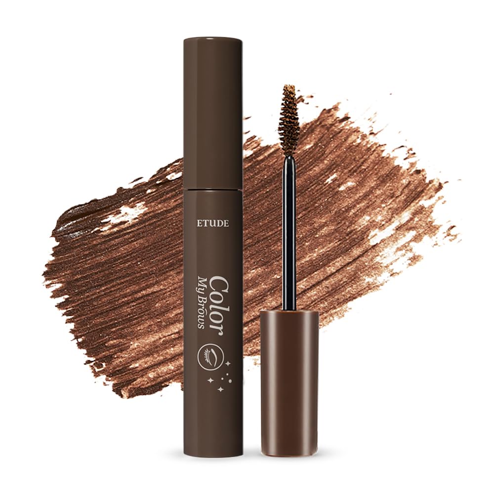 ETUDE front packaging showing product and shade rich brown for clear identification and appeal
