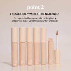 ETUDE before-and-after under-eye comparison showing concealing benefit