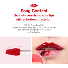 ETUDE model closeup wearing Cacao Shell showing long‑lasting natural color