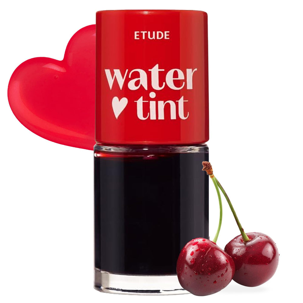 ETUDE product front packaging showing compact cherry shade, great for travel