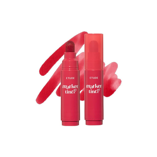 ETUDE front packaging of marker tint showing raspberry pop and portability benefit