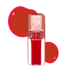ETUDE front packaging showing Sweet Apple shade and glossy finish benefits