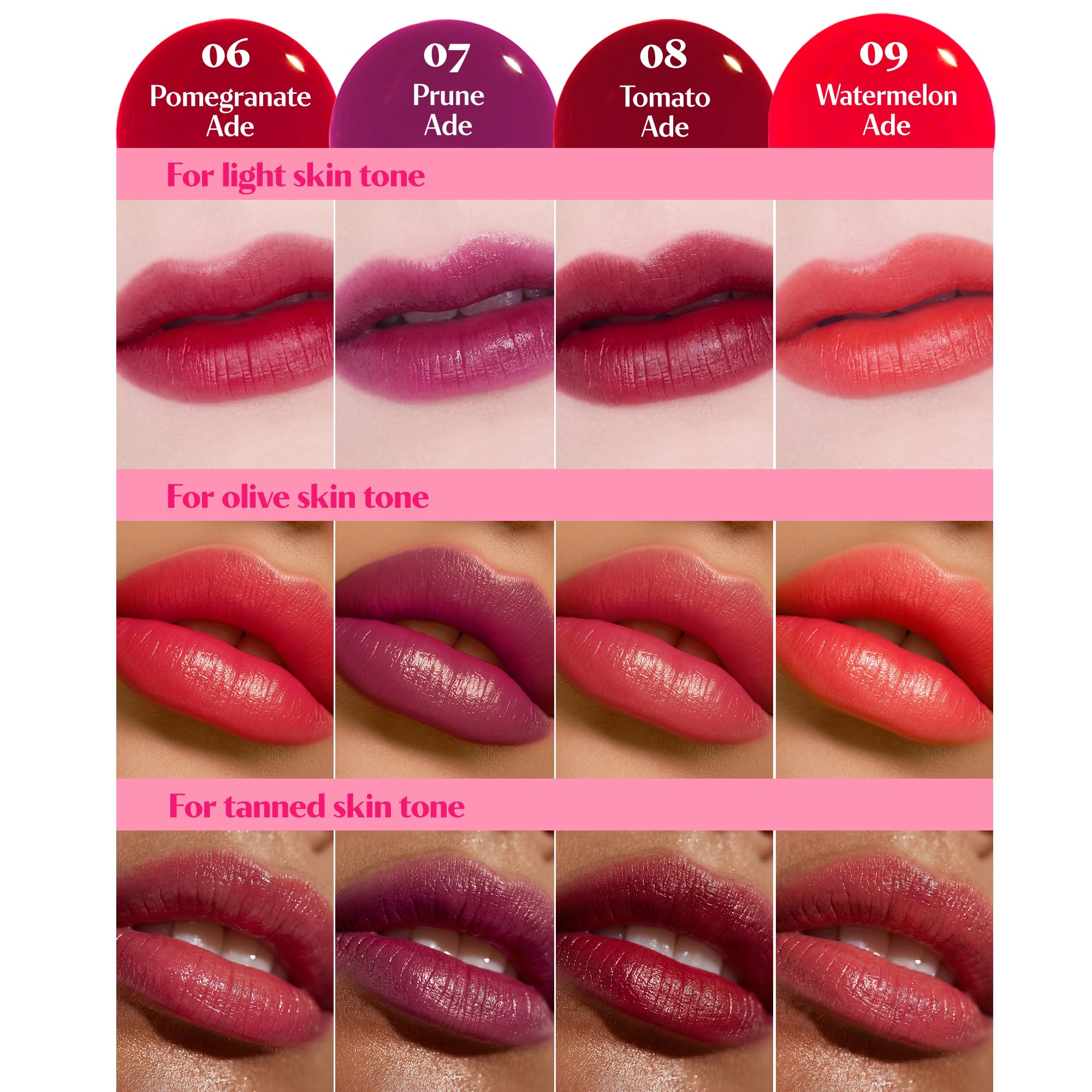 ETUDE lip close-up demonstrating hydrated natural pink-red finish