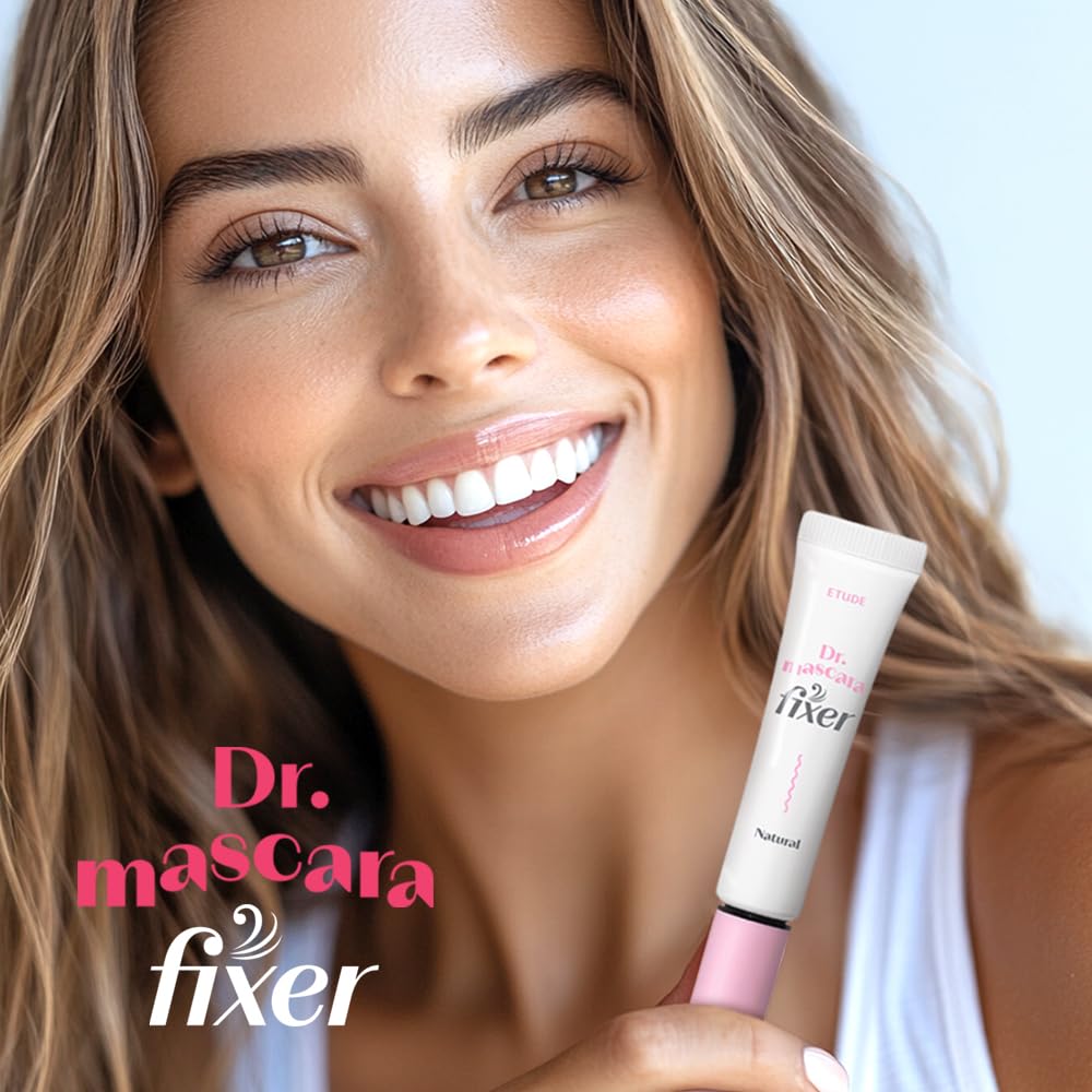ETUDE wand brush of Dr. Mascara Fixer displaying precise applicator for fiber placement