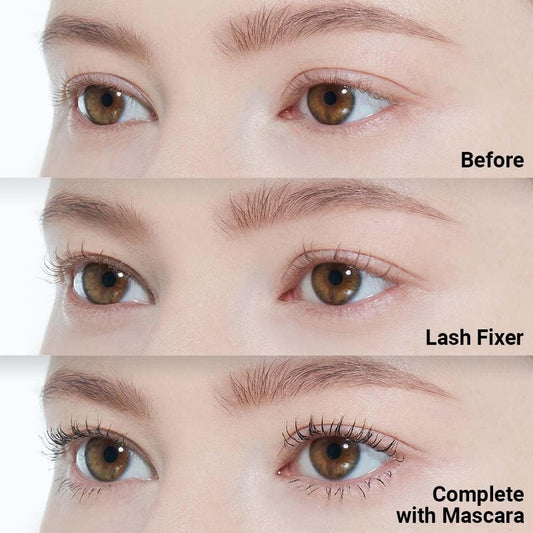 ETUDE Dr. Mascara Fixer wand close-up highlighting precise application benefit