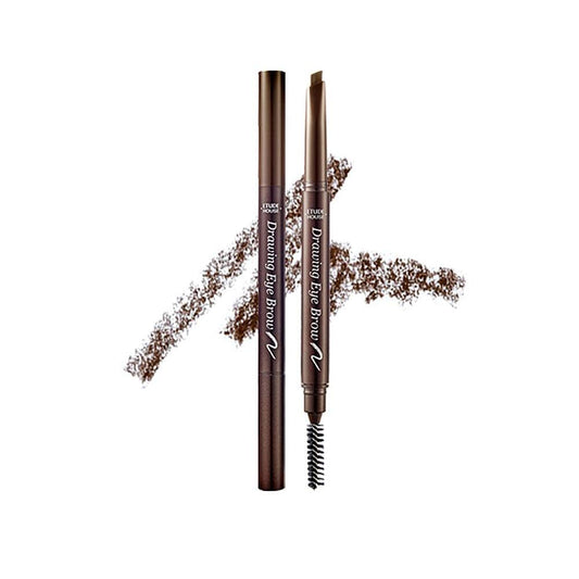 ETUDE front packaging showing slim eyebrow pencil for neat application