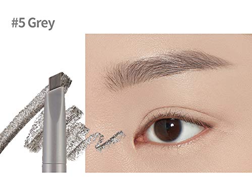 ETUDE texture swatch of #5 Grey showing smooth, buildable color payoff