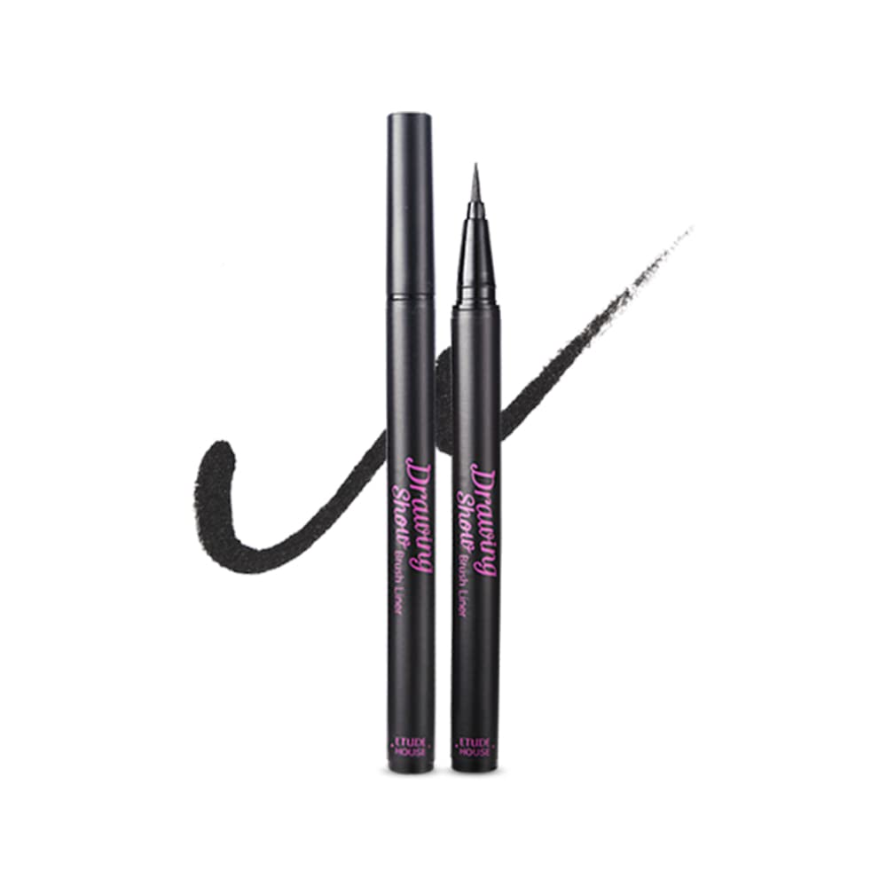 ETUDE front view of brush pen shows compact design and easy grip benefit