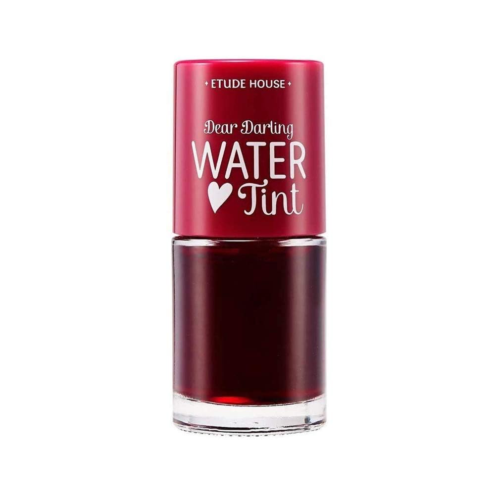 ETUDE front view of the cherry water tint showing compact packaging and vibrant color
