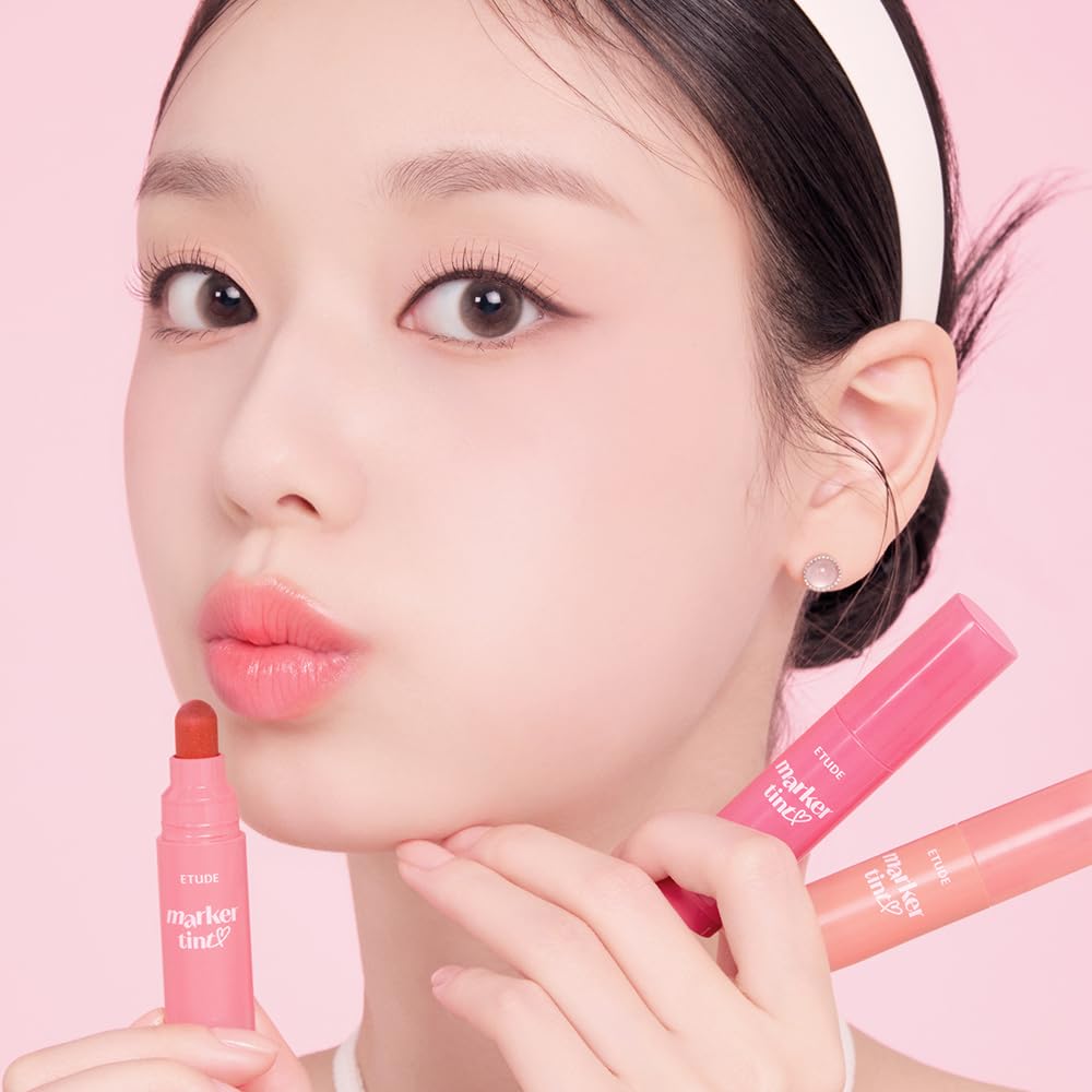 ETUDE texture gloss drop closeup showing hydrating, juicy finish benefit