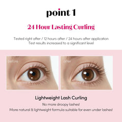 ETUDE mini mascara in a purse with cosmetics showing on-the-go convenience