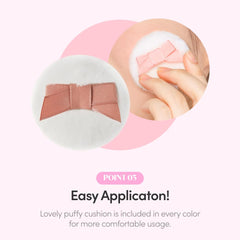 ETUDE compact beside coin for scale to show portable 4g size