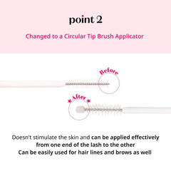 ETUDE product held beside ruler to show 0.6 fl oz scale