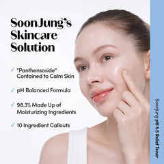 ETUDE label close-up showing pH5.5 and ingredients for barrier support and clarity