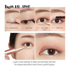 ETUDE label detail showing shade name and product benefits
